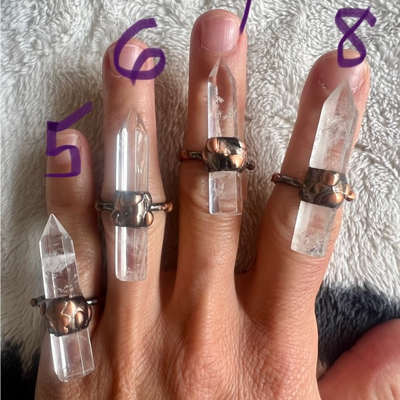 Single Point Quartz Power ⚡️ Ring. Adjustable - Picture 4 of 8